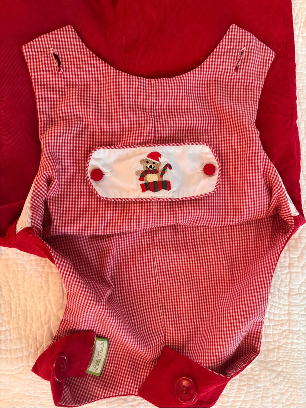 Toddler Holiday Romper Reversible